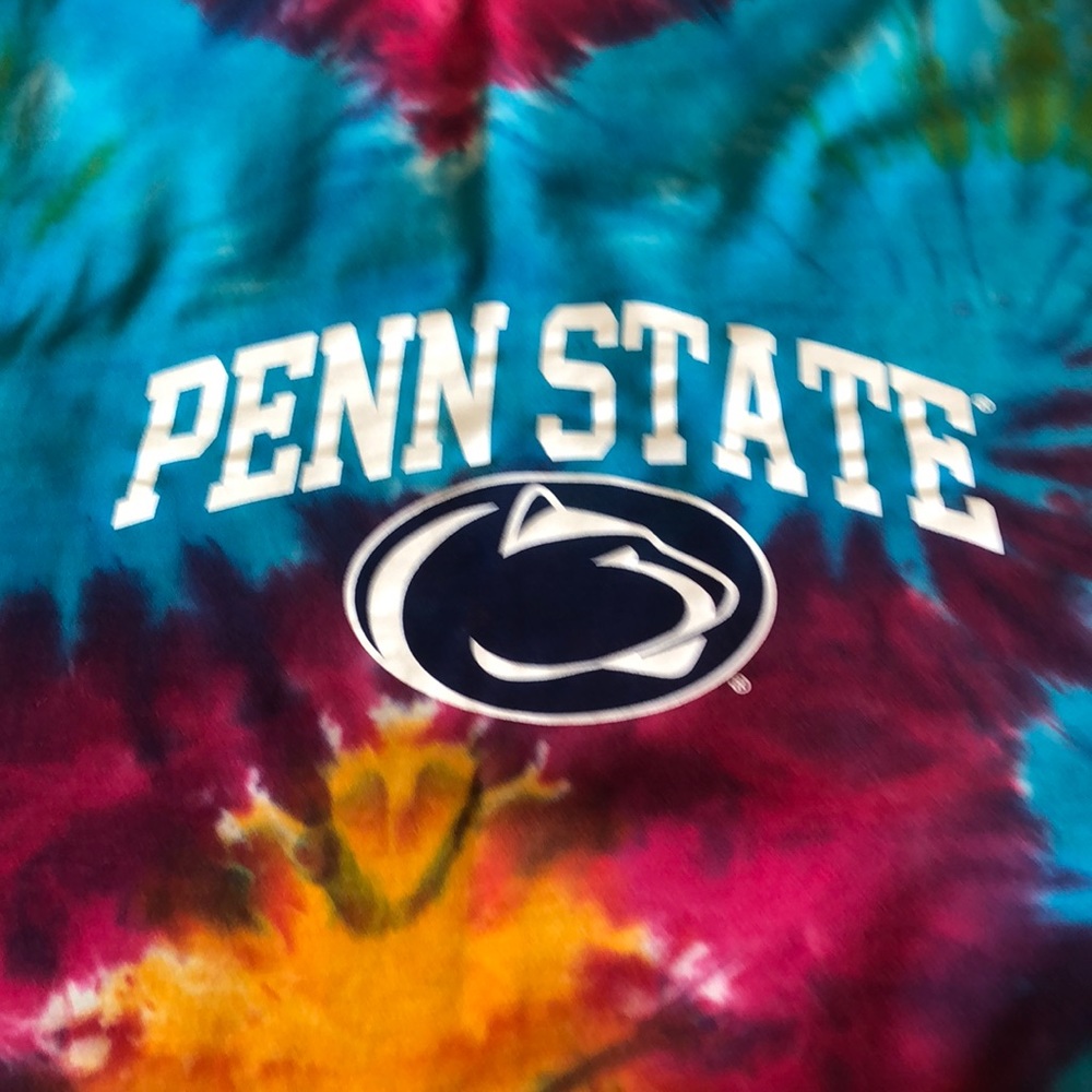 Penn State tie dye blanket